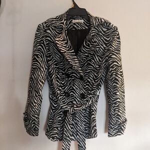 MARISA Christina Zebra Print Jacket Small